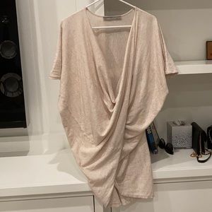 All saints tunic, light beige. xs.